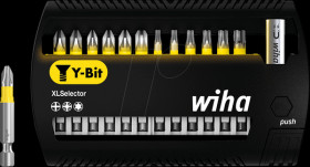 41834 Wiha XLSelector, 13-piece mixed, 50 mm, Y-Bit