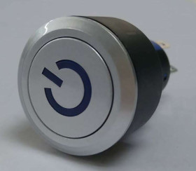 Nasadka przełącznika Chwilowy SPDT średnica wycięcia 22.2mm, montaż panelowy RS PRO