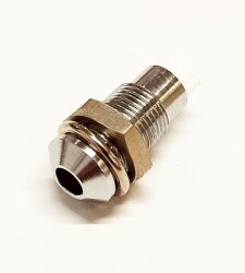 SMQ1069 oprawka LED 3mm metalowa chromowana wypukła diody 3mm