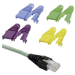 MH Connectors RJ45SRB-RET-BK RJ45 Bend Protector Black 1pc RJ Plugs Sockets