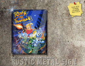 Chic Amiga Ruff'n'Tumble Box Artwork Metal Sign [681]