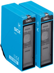 Czujniki fotoelektryczne Przez wiązkę Prostokątny SICK z wyjściem przekaźnikowym zakres 0 → 60 m LED