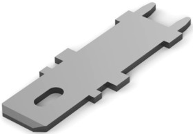 Faston plug, 6.35 x 0.81 mm, L 26.97 mm, uninsulated, straight, 63949-1