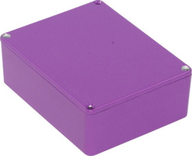 Aluminum die cast enclosure, (L x W x H) 119 x 94 x 42 mm, purple, IP54, 1590BBSPR
