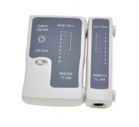 Tester do kabli komputerowych i telefonicznych RJ45 RJ12