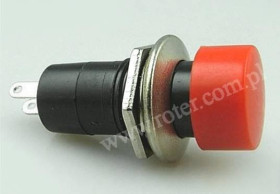 Przełącznik przyciskowy okrągły duży plastik PBS-16B / OFF-(ON)