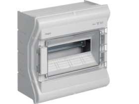 Rozdzielnica hermetyczna natynkowa 12 modułowa 1x12M drzwi transparentne IP65 vector II VE112L HAGER