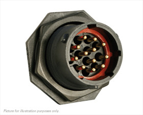 Złącze wielostykowe przemysłowe 12-pinowe, panelowe Wtyczka Souriau Sunbank by Eaton