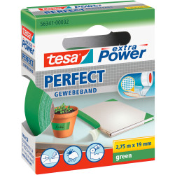 tesa&#xAE; 56341 Extra Power Fabric Tape - Green - 19mm x 2.75m