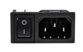 Złącze IEC IEC C14, na Zatrzask Męski 10A Proste liczba bezp None Szybkozłączne Bulgin