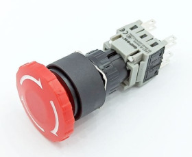 LAS1-BY-22TSA/R wyłącznik bezpieczeństwa - grzybkowy, przekręcany