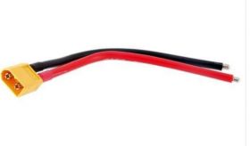 Wtyk XT60 męski z przewodem 10cm AWG12