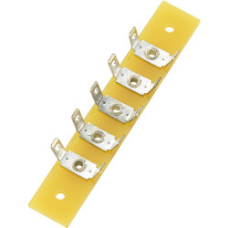TruComponents Terminal Strip 5 Poles Epoxy 59 x 10 x 1.6mm