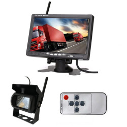 Monitor LCD-TFT 7" + 1x KAMERA BUS ZESTAW bezprzewodowy x1, 12V-24V