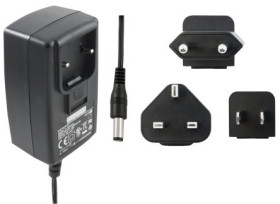 Adapter AC/DC Uwy 12V dc Iwy 500mA Złącze 2,1 x 5,5 x 12 mm, biegun dodatni w środku 6W typ wtyczki: Europejski,