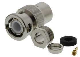 Złącze koncentryczne Montaż na kablu Męski 50Ω typ złącza Złącze BNC 0 to 4GHz, zaciskane typ kabla RG58 C/U