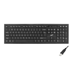 Klawiatura LTC QWERTY USB czarna np.do laptopa