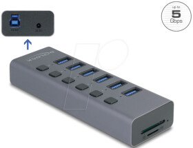 64237 Docking station/port replicator, USB Type-C, with switches