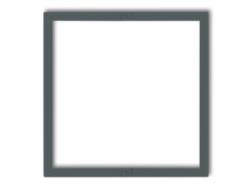 DECO Ramka wypełniająca 1 pojedyncza grafitowy mat 28DRW-1 KARLIK