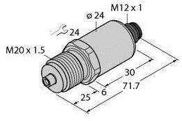 Turck Przetworniki ciśnienia 1 szt. PT1000R-2020-I2-H1143