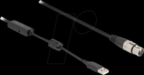 84178 Adapterkabel XLR Stecker / USB-A Stecker, 3,0 m