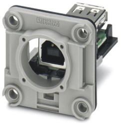 Panel mounting frame for USB socket insert, 1411905
