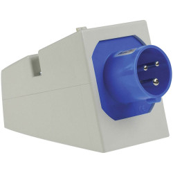 as - Schwabe 60473 CEE Add-on Plug 16A 230V IP44 Splash-Proof 3-Pin German Made