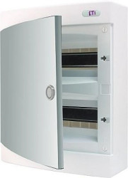 Rozdzielnica modułowa 2x18 natynkowa drzwi białe / IP 40 400V AC / ECT2X18PO-s 001101086