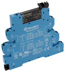 Moduł styczników sprzęgających Finder 6 A 24 V DC SPNO PLC, montaż na szynie DIN