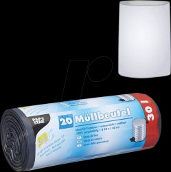 12065 PAPSTAR waste bags, 20 pcs, 30 litres