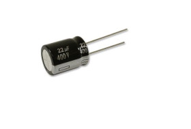Kondensator 22 μF 450 V dc Otwór przelotowy Nichicon Przewód promieniowy roztaw: 7.5 mm UCS2W220MHD1TN