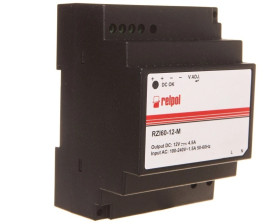 Zasilacz impulsowy 90-264V AC 12V DC 4,5A 60W RZI60-12-M 2615398