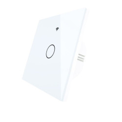 Tuya - inteligentny włącznik ścienny dotykowy - WiFi/Bluetooth - 1-kanałowy - Moes WRS-EU1-WH-MS