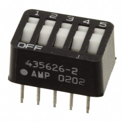 Dip switch x5 - czarny