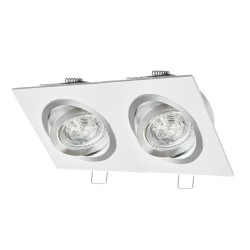 Oprawa JOTA K/2 podwójna biała drapana + srebrny ring wewnętrzny