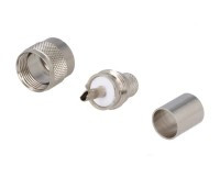 WUHF-RG11 Wtyk UHF (UC1) zaciskany na kabel RG11 (75 oHm)