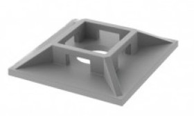 Uchwyt do mocowania opasek GN-3Abiały samoprzylepny 222720 /25szt/