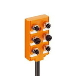 Koncentrator aktuator/sensor z wskaźnikiem LED górne porty 6-portowy gniazda M12 4-pinowe ASB 6/LED 5-4-330/10 M
