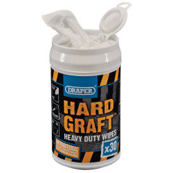Draper 99774 Hard Graft&#x27; Wipes (Can of 30)