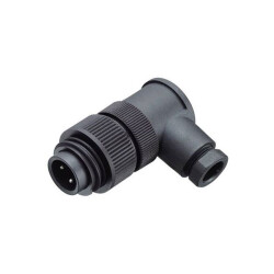 Binder 99-0217-70-07 M 6-8mm Angled Cable Mnt 6+PE Pin with Screw Termination