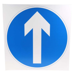 Znak bezpieczeństwa, Tworzywo sztuczne, opis: Strzałka w prawo