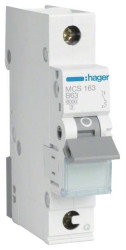 Hager MCS163 Wyłącznik automatyczny 1 styk 63 A 400 V