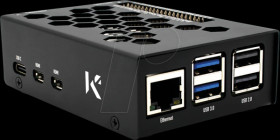 7350001161648 Housing for Raspberry Pi 5, aluminum, black