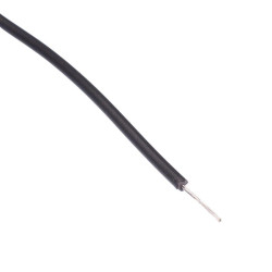 610m Black UL1015 24AWG 11/0.16mm Tinned Copper Stranded Wire
