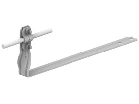 Uchwyt dachowy uniwersalny skręcany Z-śruba L=28cm H=11 6cm /OG/ AN-28/OG/-N E194620 AN-KOM