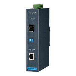 EKI-2741FI-BE Gigabitowy media konwerter 1TX RJ45+1 SFP slot o szerokim zakresie temperatur