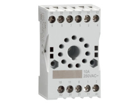 Gniazdo 11 pinowe do przekaźników przemysłowych HR703C..., bez obejmy sprężynowej, zaciski śrubowe HR7XS2