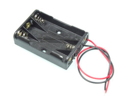 Koszyk baterii AAA (R03) x3 z przewodami