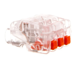 Szybkozłączka 3x 0,2-2,5mm2 450V 24A bezhalogenowa transparentna 61 325 FL 2054454 /75szt./
