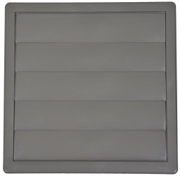 Kratka wentylacyjna z żaluzją 170x170 fi.100 szara 02-308